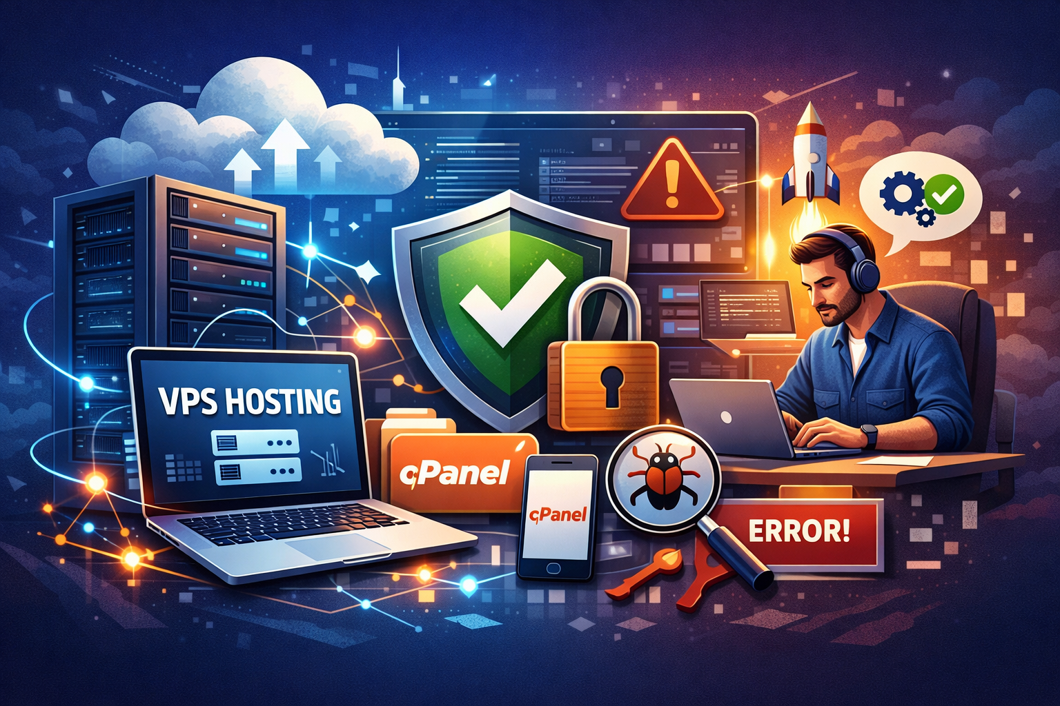 Modern technology workspace